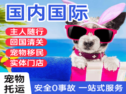 霍林河机场空运国际宠物托运 【国